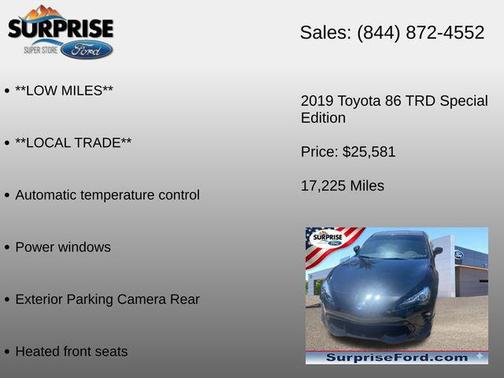 Raven 2019 Toyota 86 TRD SE