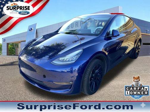 Deep Blue 2022 Tesla Model Y Long Range Dual Motor All-Wheel Drive