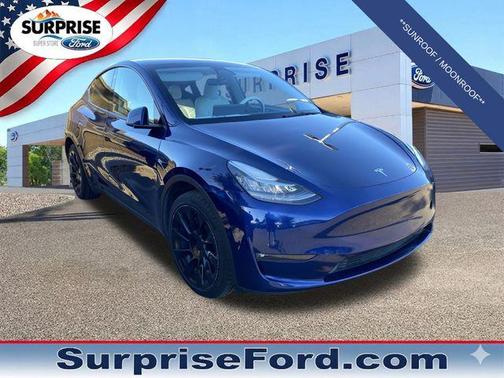 Deep Blue 2022 Tesla Model Y Long Range Dual Motor All-Wheel Drive