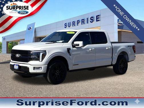 Star White Metallic Tri-Coat 2025 Ford F-150 Platinum