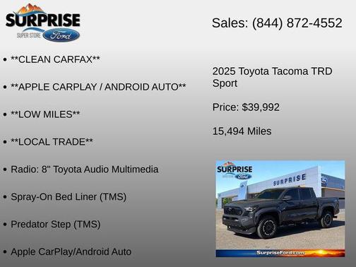 Underground 2025 Toyota Tacoma TRD Sport