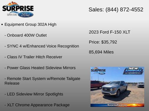 Iconic Silver Metallic 2023 Ford F-150 XLT