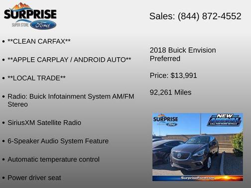 Midnight Amethyst 2018 Buick Envision Preferred