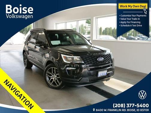 Shadow Black 2018 Ford Explorer sport