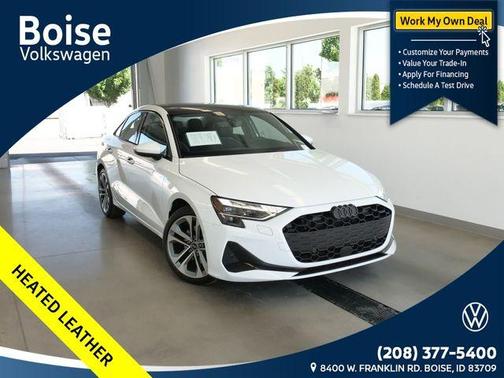 Glacier White Metallic 2025 Audi A3 2.0T Premium
