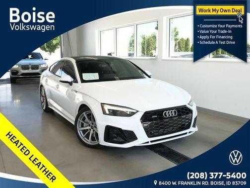 Arkona White 2025 Audi A5 Sportback 45 S line quattro Premium