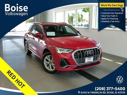 Progressive Red 2025 Audi Q3 45 S line Premium