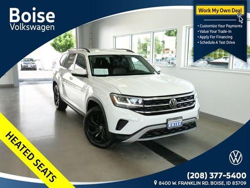 Pure White 2023 Volkswagen Atlas 3.6L SE w/Technology