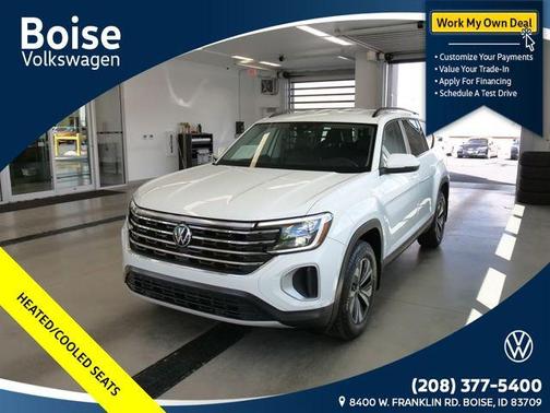 Pure White 2024 Volkswagen Atlas 2.0T SE