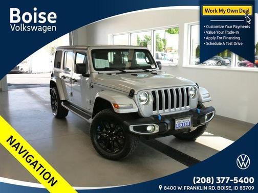 Silver Zynith Clearcoat 2023 Jeep Wrangler 4xe Sahara
