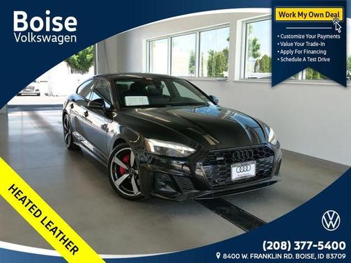 Mythos Black Metallic 2023 Audi A5 Sportback 45 S Line Premium Plus