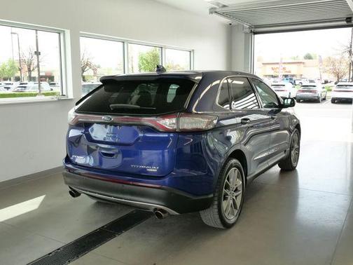 Blue Metallic 2015 Ford Edge Titanium