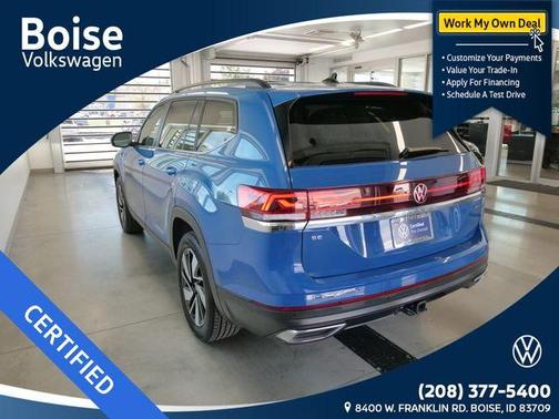Mountain Lake Blue Metallic 2026 Volkswagen Atlas 2.0T SE w/Technology