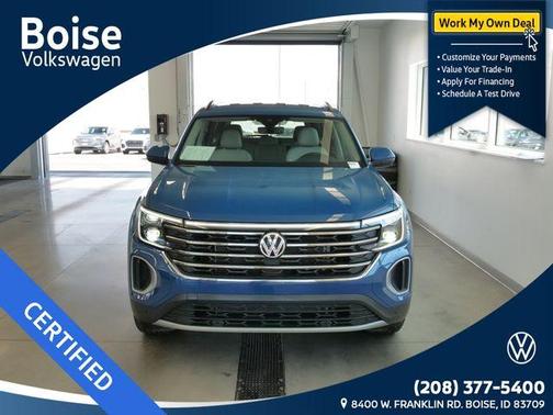 Mountain Lake Blue Metallic 2026 Volkswagen Atlas 2.0T SE w/Technology
