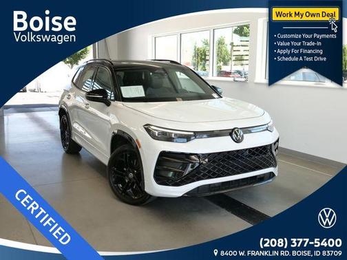 Opal White W/Black Roof 2025 Volkswagen Tiguan 2.0T SE R-Line Black