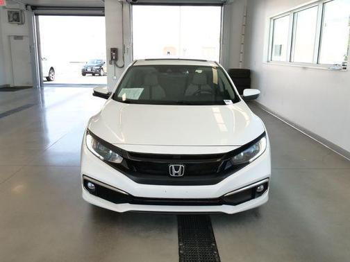 White 2020 Honda Civic EX