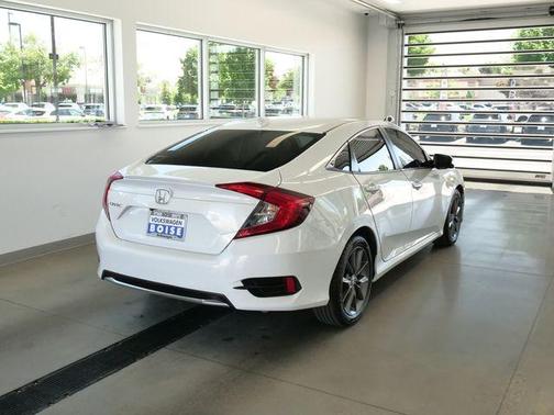 White 2020 Honda Civic EX