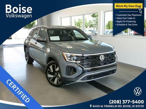 Pure Gray 2026 Volkswagen Atlas Cross Sport 2.0T SE w/Technology