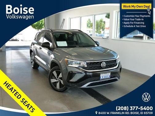Platinum Gray Metallic 2024 Volkswagen Taos 1.5T S