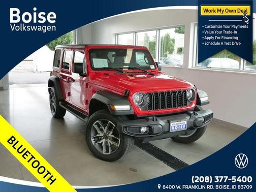 Firecracker Red Clearcoat 2025 Jeep Wrangler 4xe Sport