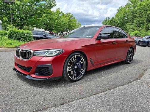 Matte Red 2023 BMW M550 i Xdrive
