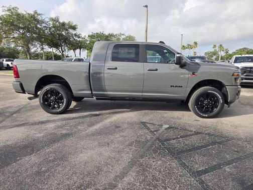 Ceramic Gray Clearcoat 2026 RAM 3500 Laramie Mega Cab 4x4 6'4' Box