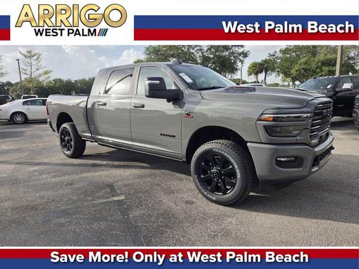 Ceramic Gray Clearcoat 2026 RAM 3500 Laramie Mega Cab 4x4 6'4' Box