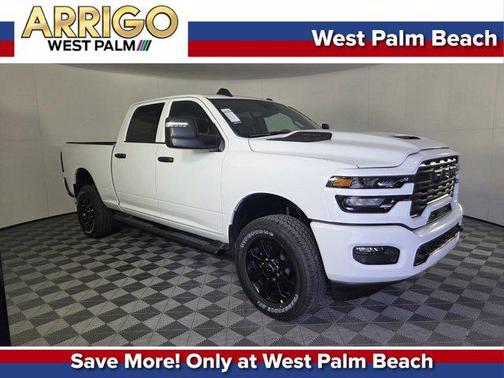 Bright White Clearcoat 2026 RAM 2500 Black Express Crew Cab 4x4 6'4' Box