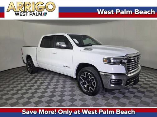 Bright White Clearcoat 2025 RAM 1500 Laramie
