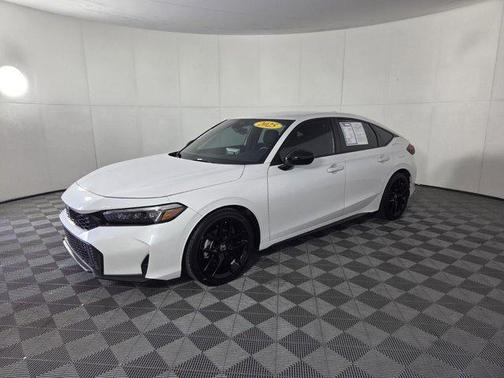 Platinum White Pearl 2025 Honda Civic Sport