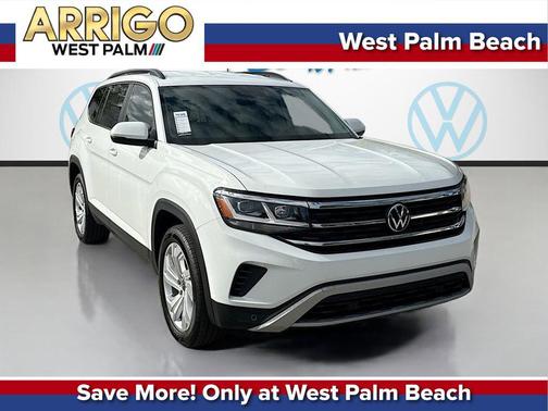 Pure White 2023 Volkswagen Atlas 3.6L SE w/Technology