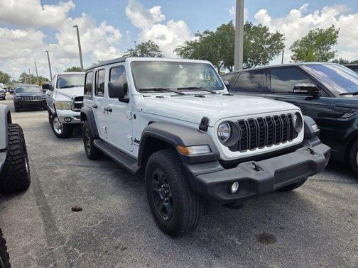 Bright White Clearcoat 2024 Jeep Wrangler Sport