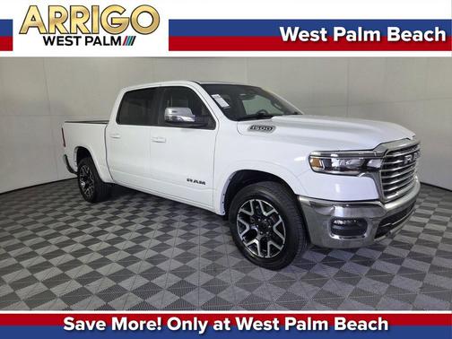 Bright White Clearcoat 2025 RAM 1500 Laramie