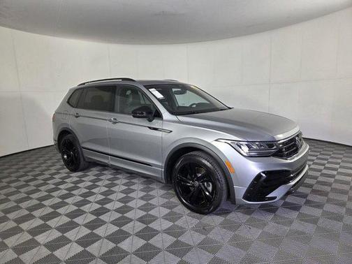 Silver Metallic 2023 Volkswagen Tiguan 2.0T SE R-Line Black