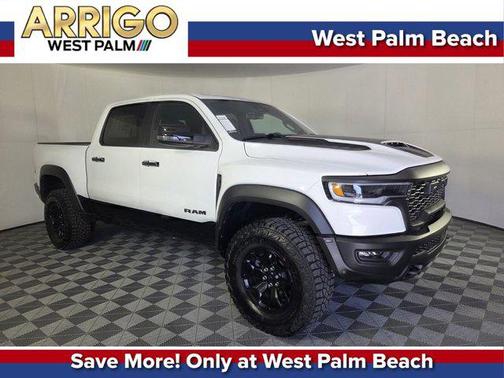 Bright White Clearcoat 2026 RAM 1500 RHO Crew Cab 4x4 5'7' Box
