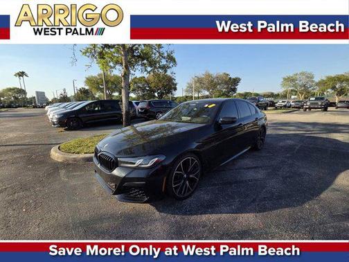 Black Sapphire Metallic 2021 BMW M550 i Xdrive
