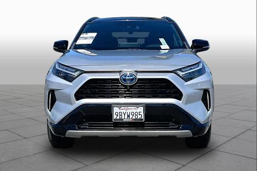 Silver Sky Metallic/Midnight Black Metallic 2022 Toyota RAV4 Hybrid SE
