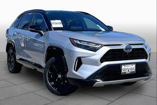Silver Sky Metallic/Midnight Black Metallic 2022 Toyota RAV4 Hybrid SE