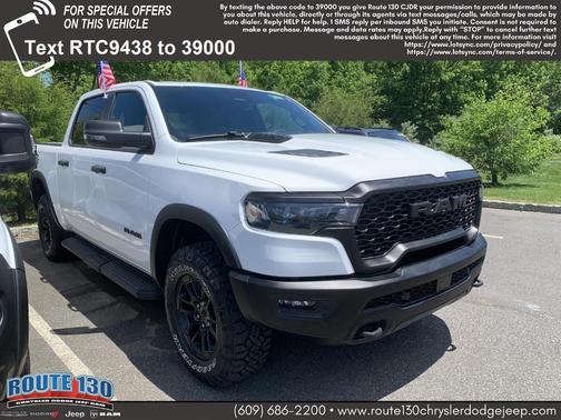 Bright White Clearcoat 2026 RAM 1500 Rebel
