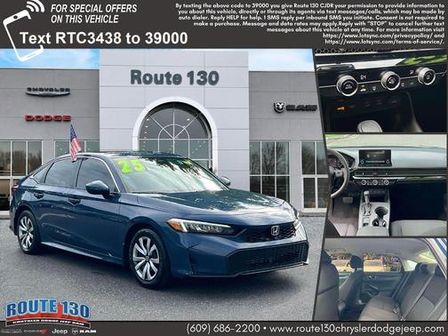 Blue Lagoon 2025 Honda Civic LX