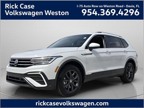 Pure White 2024 Volkswagen Tiguan 2.0T SE SUV