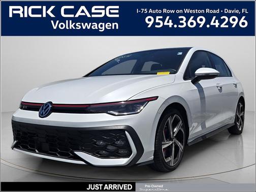 Opal White Pearl Effect 2025 Volkswagen Golf GTI 2.0T SE