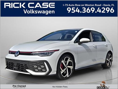 Opal White Pearl Effect 2025 Volkswagen Golf GTI 2.0T SE