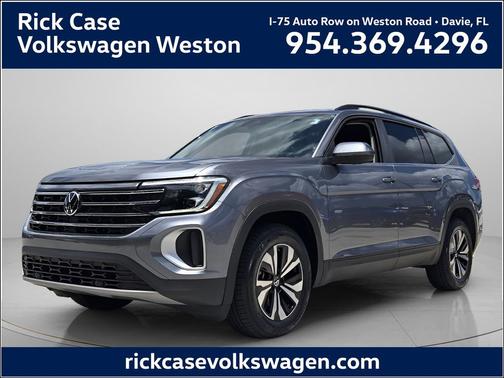 Platinum Gray Metallic 2025 Volkswagen Atlas 2.0T SE