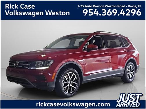 Cardinal Red Metallic 2021 Volkswagen Tiguan 2.0T SE