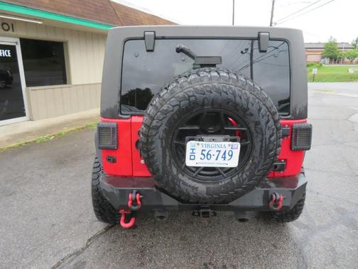 Red 2011 Jeep Wrangler Unlimited Rubicon
