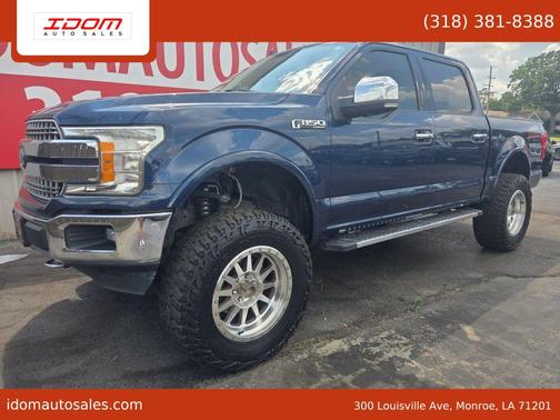 Blue 2018 Ford F-150 Lariat