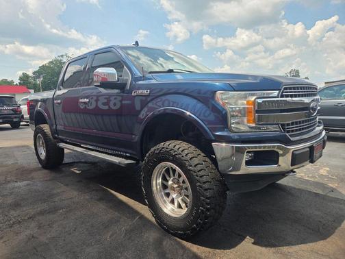 Blue 2018 Ford F-150 Lariat