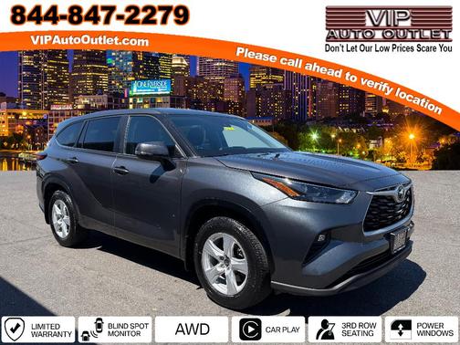 Magnetic Gray Metallic 2023 Toyota Highlander LE