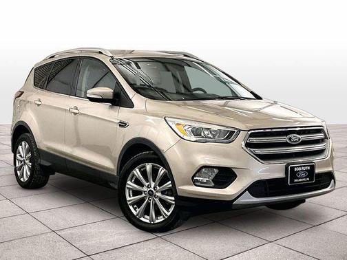 White Gold Metallic 2017 Ford Escape Titanium